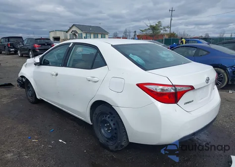 2016 Toyota Corolla Le z USA, uszkodzony, nr VIN 2T1BURHE0GC526551